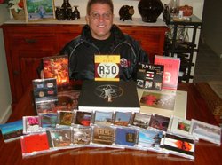 Neil Cladingboel and his Rush collection
