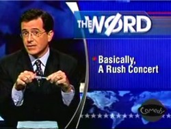 Rush reference on the Colbert Report