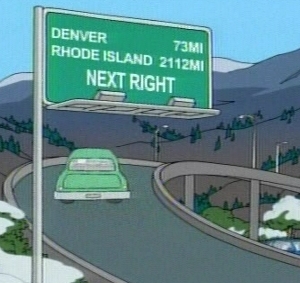 Family Guy Rush reference RI 2112 miles