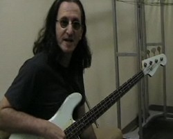 Geddy Lee in the tuning room