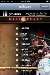 Neil Peart mobile app