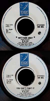 Rush Not Fade Away single