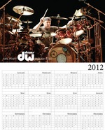 DW Drums Neil Peart calendar