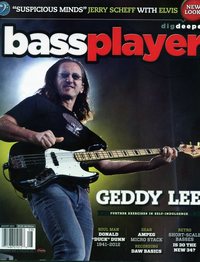 Geddy Lee - Bass Player magazine August, 2012