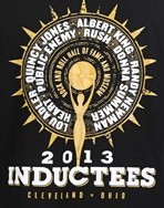 Rock Hall 2013 inductees t-shirt design