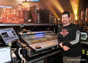 Rush monitor engineer Brent Carpenter