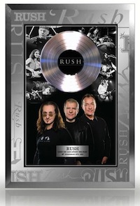 Rush commemorative 40th anniversary frame