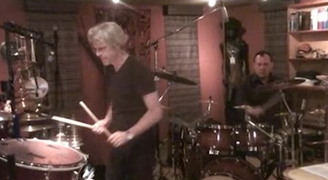 Stewart Copeland jamming with Neil Peart