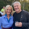 Ann Liguori and Alex Lifeson at a pre-tourney dinner party for the 24th Annual Ann Liguori Foundation Charity Golf Classic - photo via @theannliguori on IG