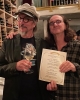 Les Claypool and Geddy Lee at Barberian's Steakhouse in Toronto - photo courtesy @purplepachydermwines on IG.
