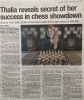 Thalia Homes cites Rush as inspiration in chess match victory