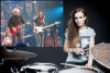 Drummer Anika Nilles with Rush