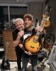 Alex Lifeson and Tom Morello in Toronto with Alex's Gibson ES-335